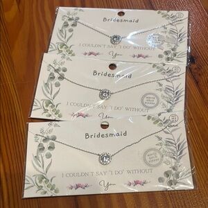 Silver Delicate Necklace Set with Minimalist Design